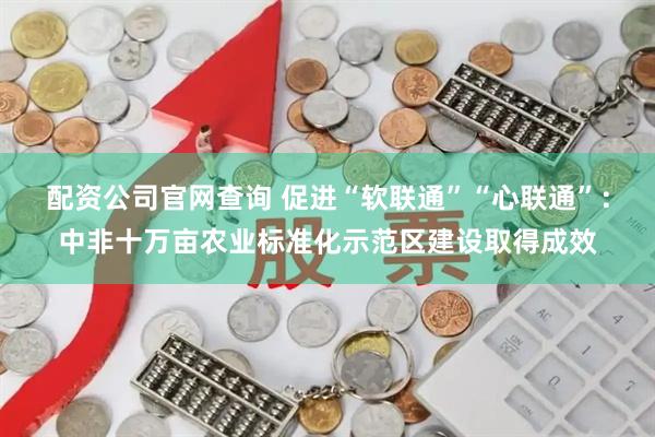 配资公司官网查询 促进“软联通”“心联通”：中非十万亩农业标准化示范区建设取得成效